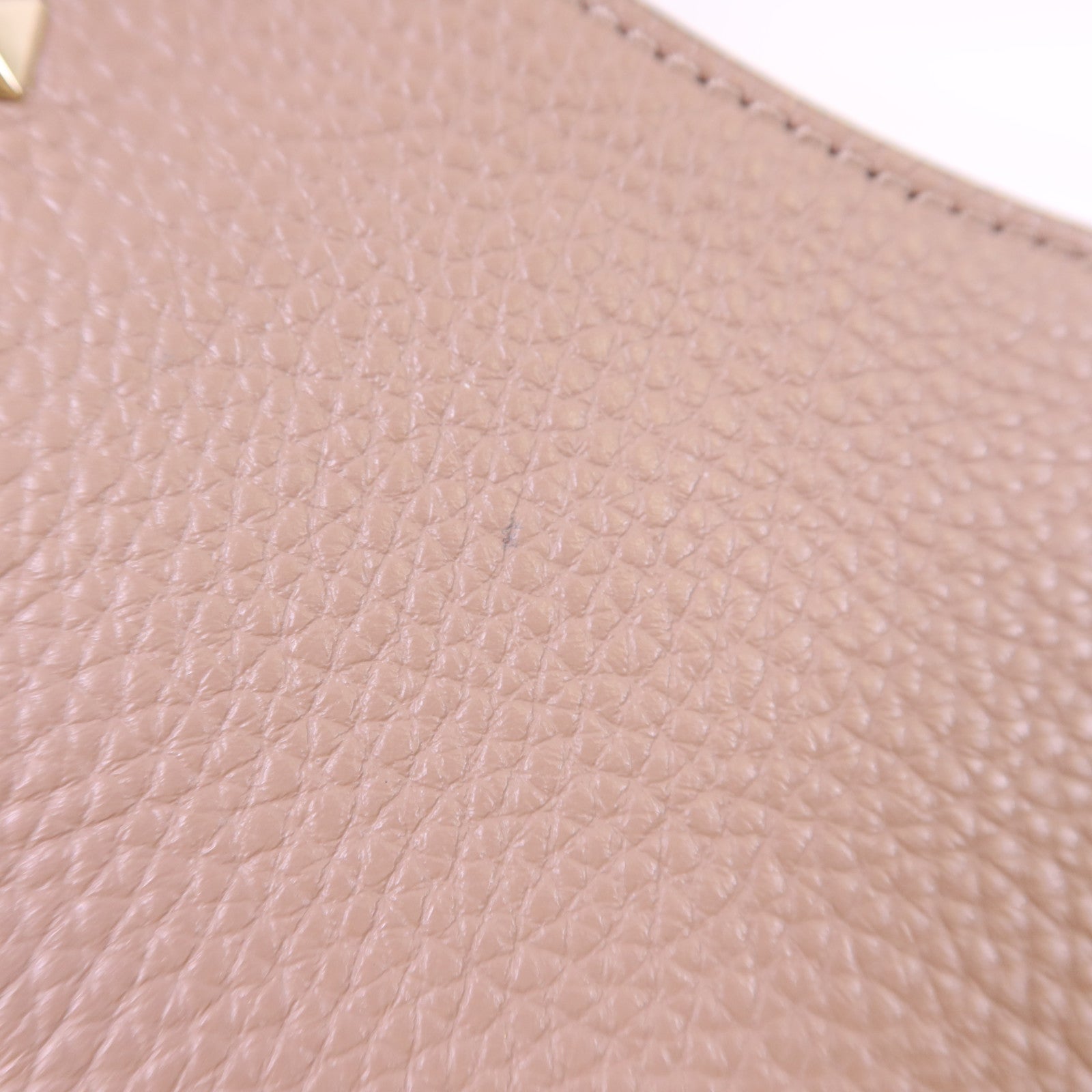 Valentino 牛皮皮革Mini Rockstud Hobo Bag金扣肩背袋