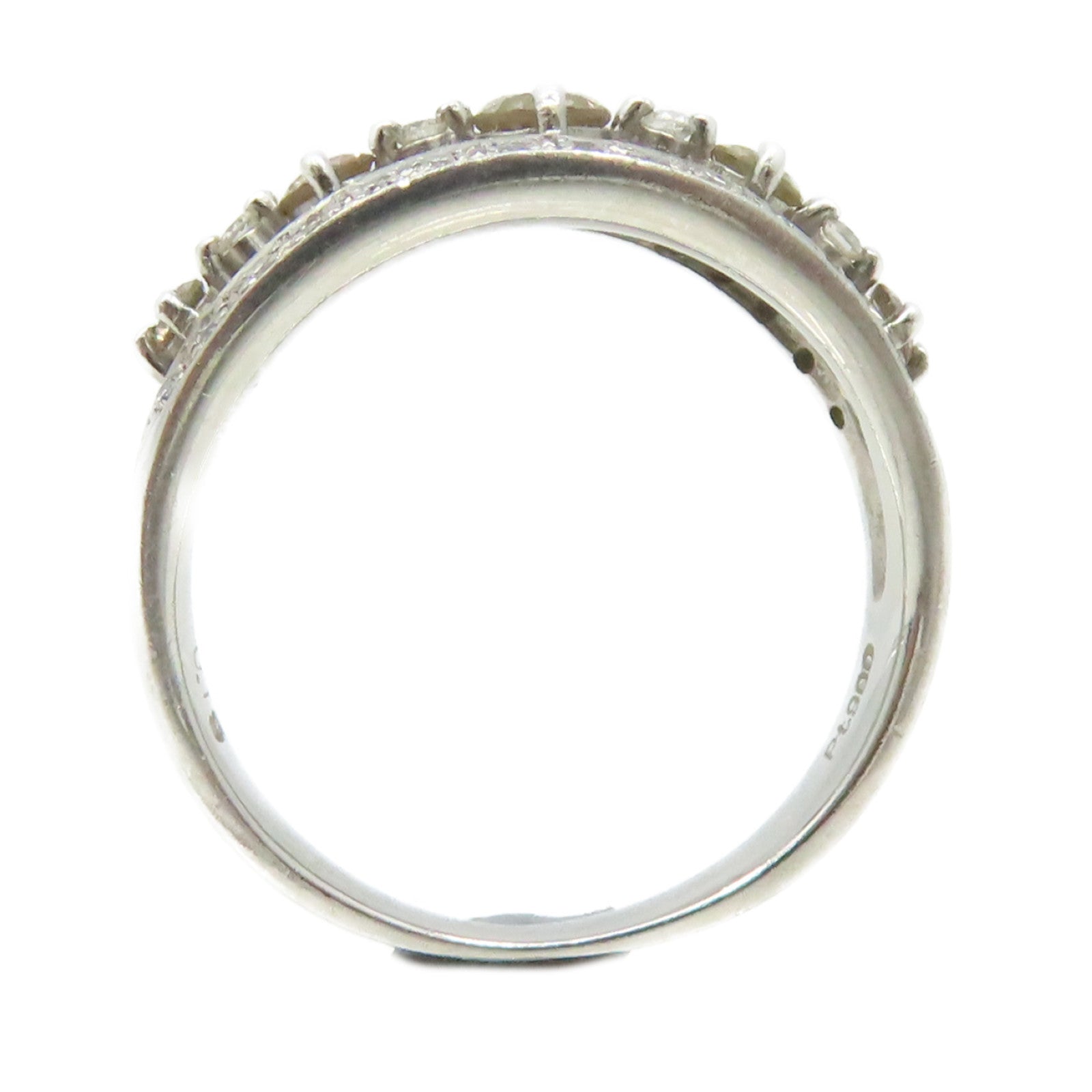 JEWELRY 【激減優惠】PT900鉑金/0.32ct/0.19鑽石Diamond Ring戒指US#5.5