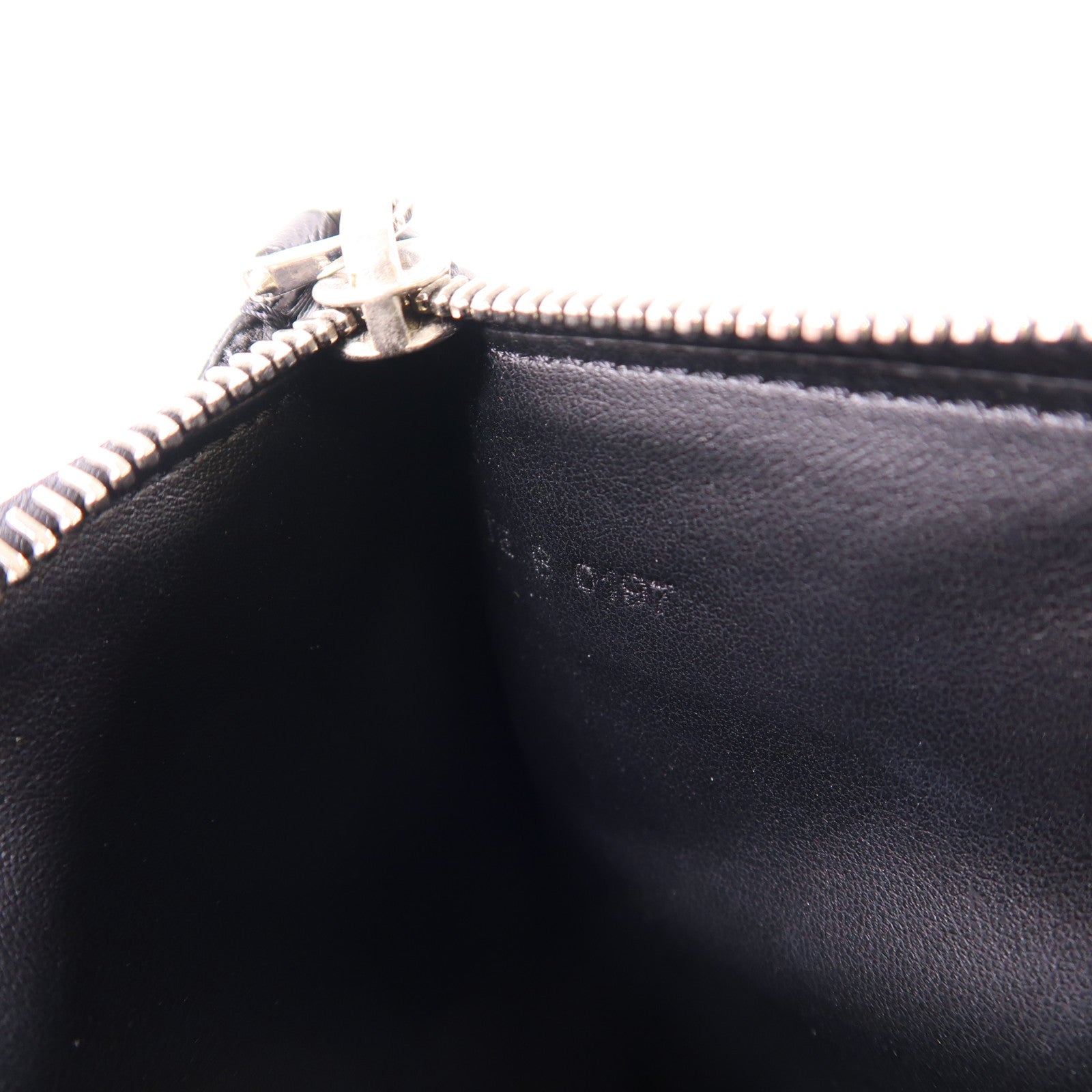 GIVENCHY SHW Hand Bag Clutch Bag Calfskin Leather Black