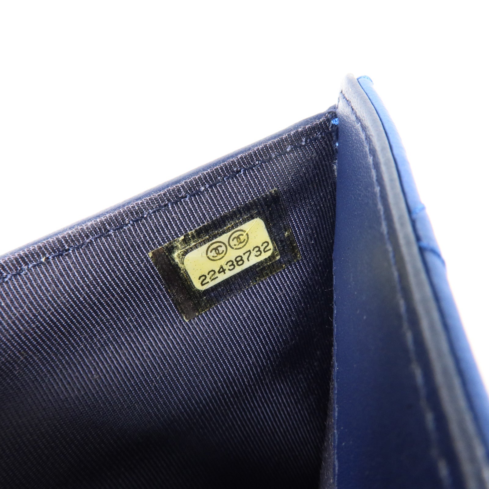 CHANEL 羊皮皮革Long Wallet銀扣長錢包