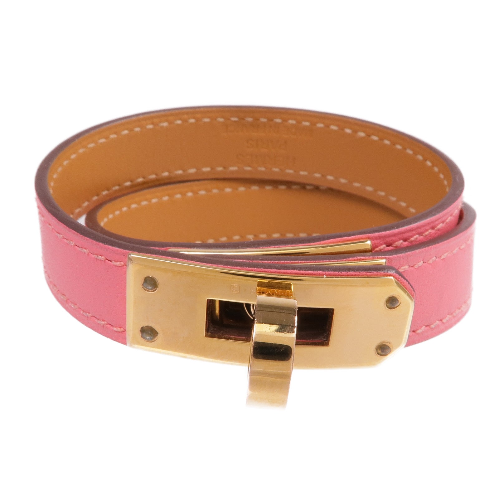 HERMES 【激減優惠】Swift皮革Kelly Double Tour Bracelet手鐲
