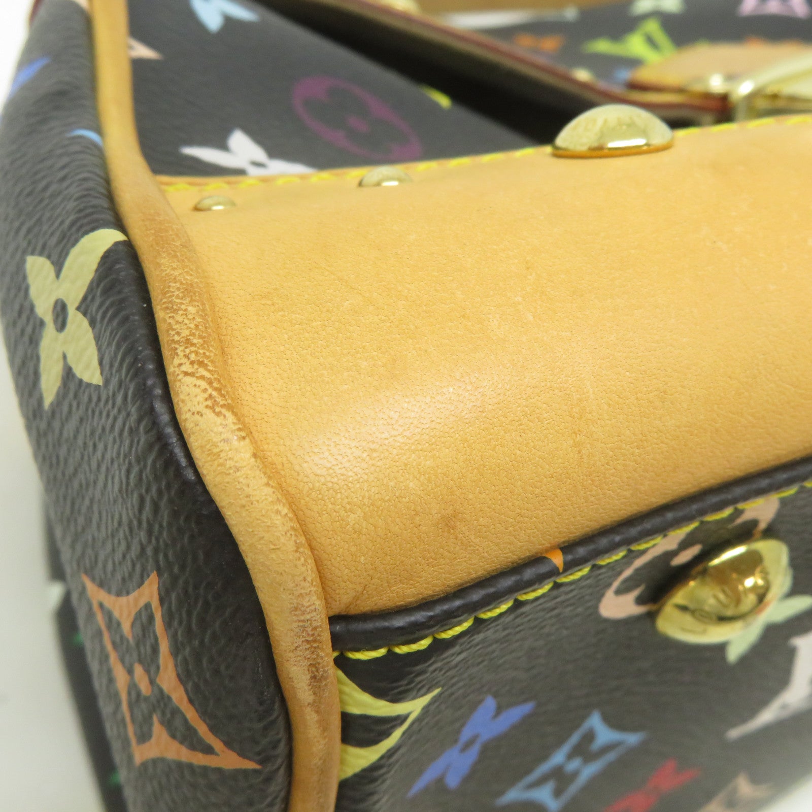 LOUIS VUITTON Monogram Multicolore Beverly金扣肩背袋黑色/彩色
