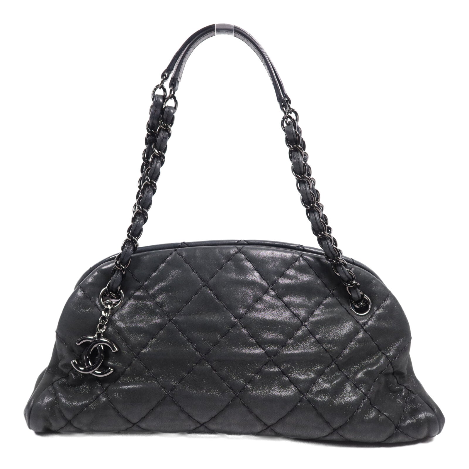 CHANEL 牛皮皮革Shoulder Bag鏈帶肩背袋