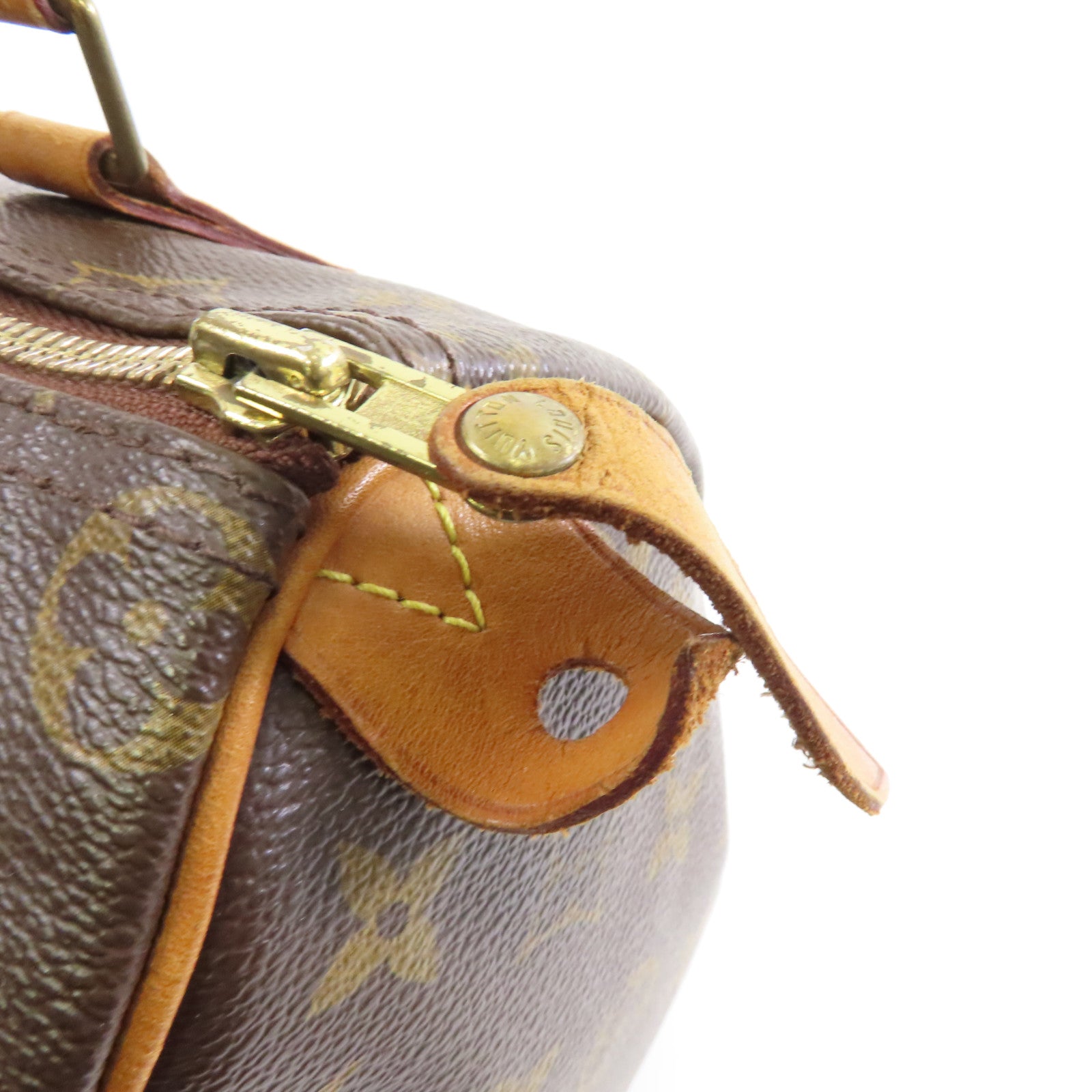 LOUIS VUITTON Monogram Speedy 25金扣手挽袋啡色