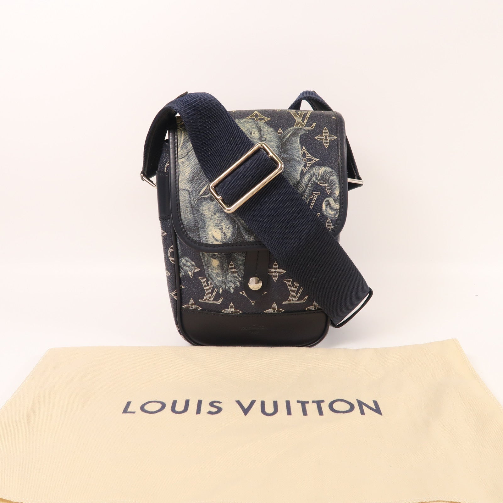 LOUIS VUITTON Monogram Savannah Messenger BB銀扣肩背袋