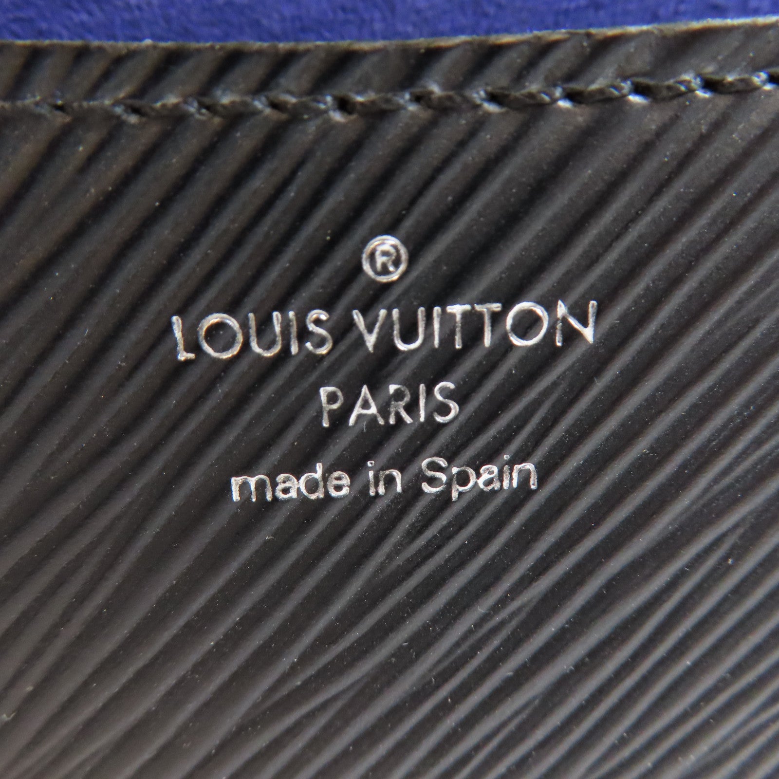 LOUIS VUITTON Epi Buci銀扣肩背袋黑色