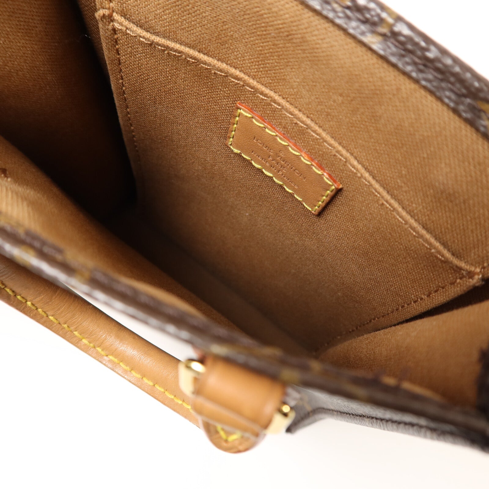 LOUIS VUITTON Monogram Petit Sac Plat手挽肩背兩用袋