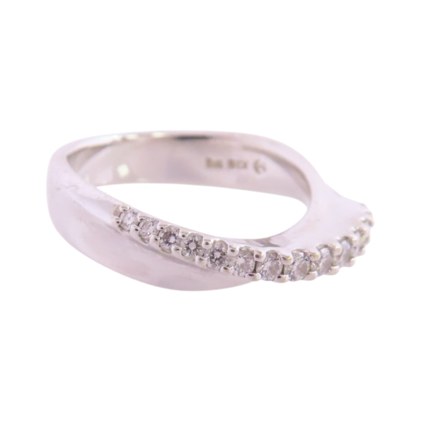 JEWELRY 【激減優惠】18K白金/鑽石Diamond Ring戒指US#5.75