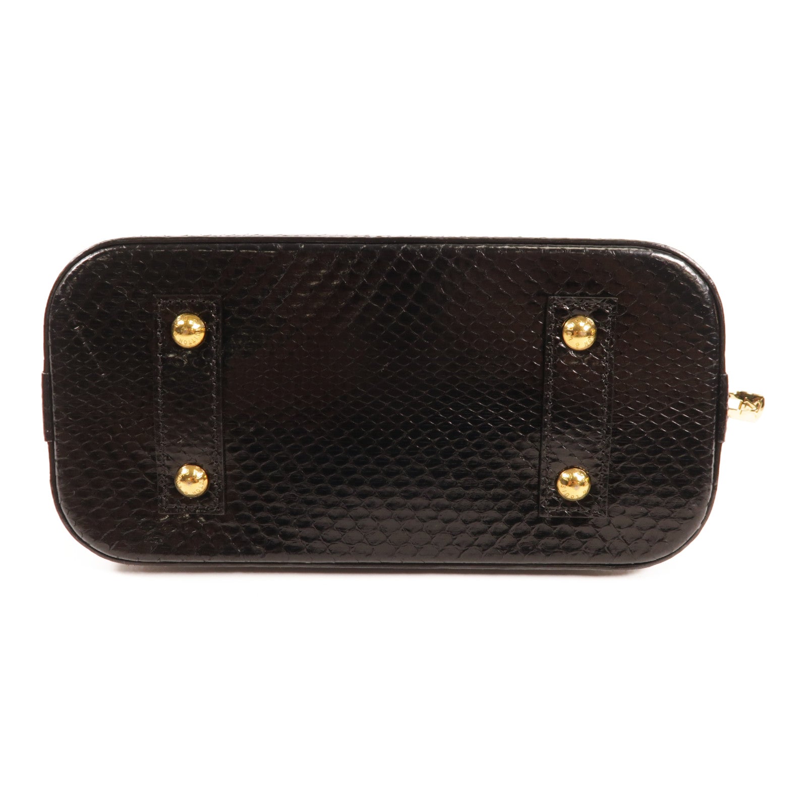 LOUIS VUITTON 【激減優惠】蛇皮皮革Alma BB金扣手挽袋