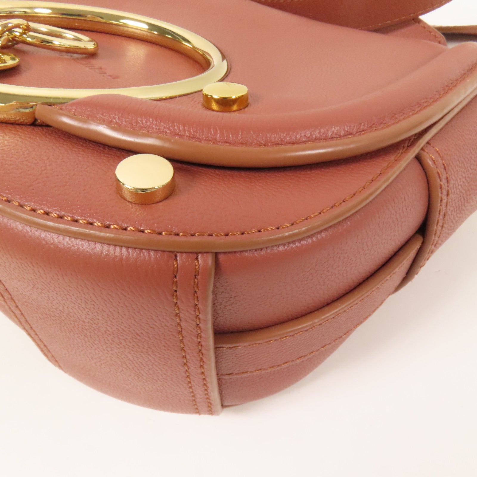 SEE BY CHLOE 牛皮皮革Shoulder Bag金扣肩背袋