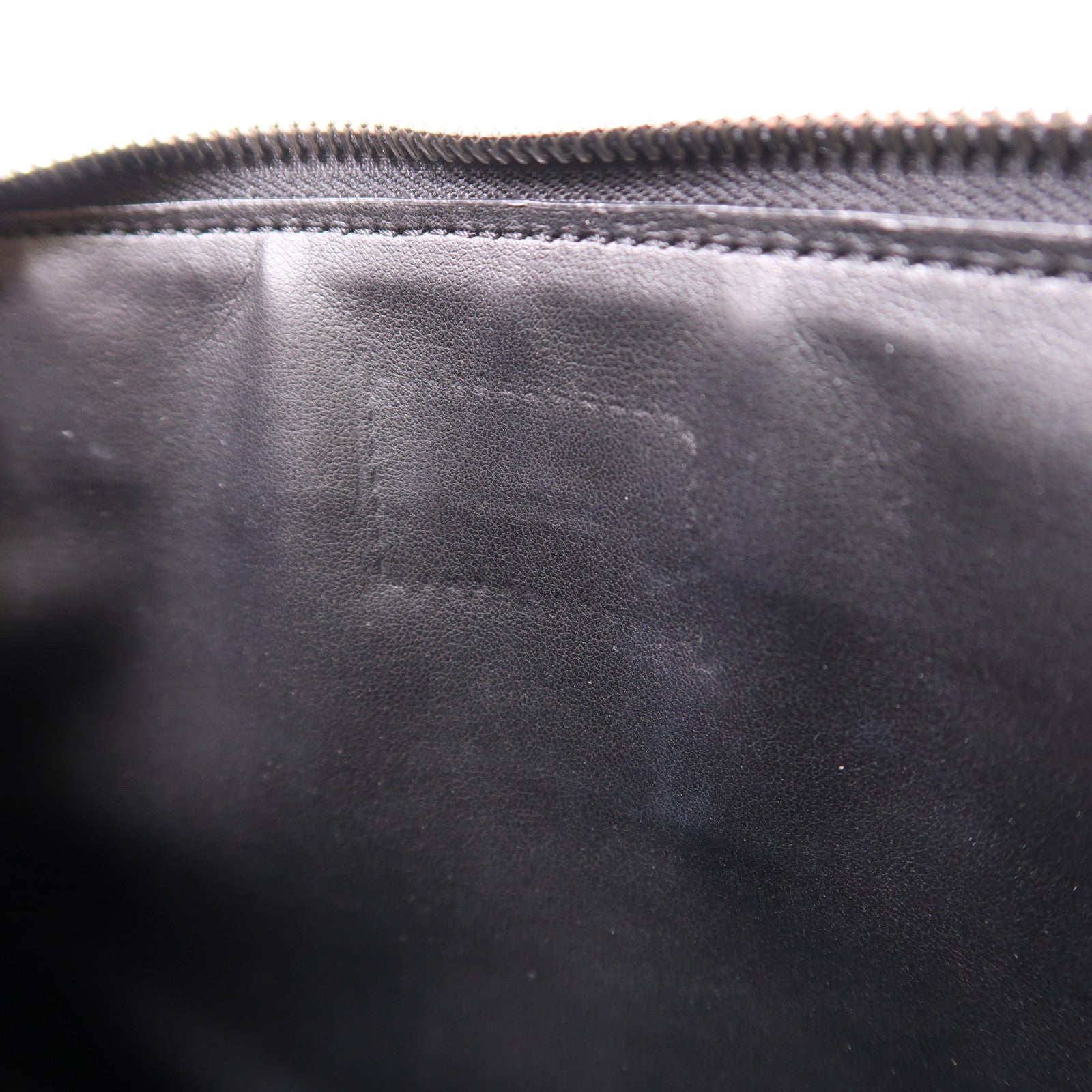 GIVENCHY SHW Hand Bag Clutch Bag Calfskin Leather Black