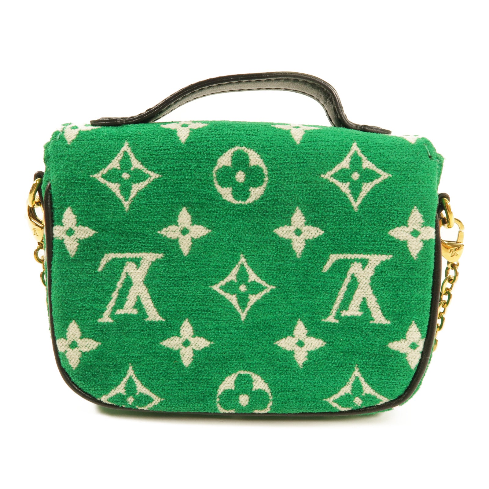 LOUIS VUITTON Monogram jacquard velvet Micro Metis手挽肩背兩用袋