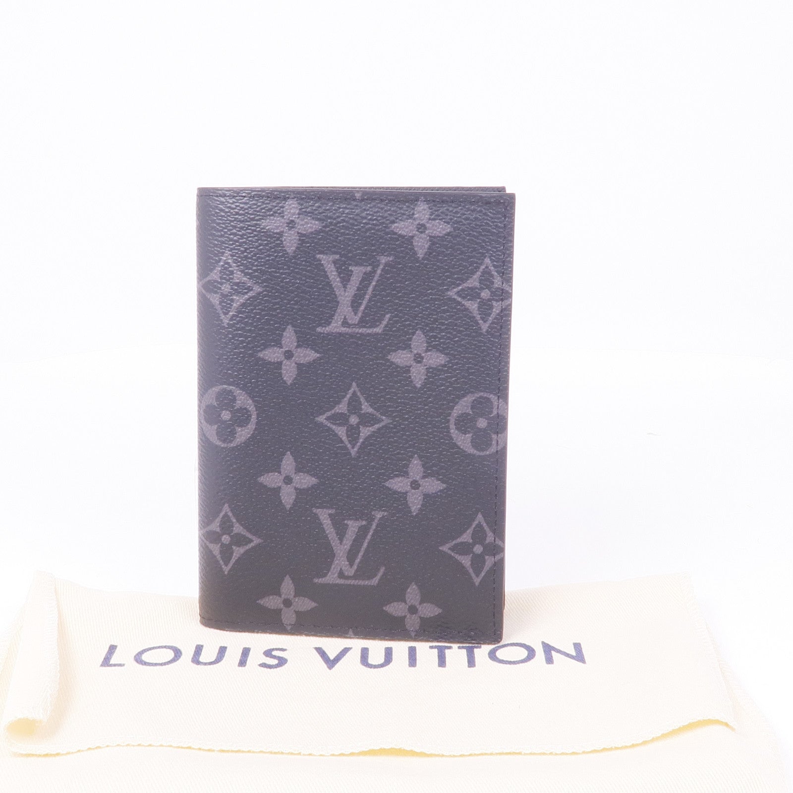 LOUIS VUITTON Monogram Eclipse Passport Cover卡片套