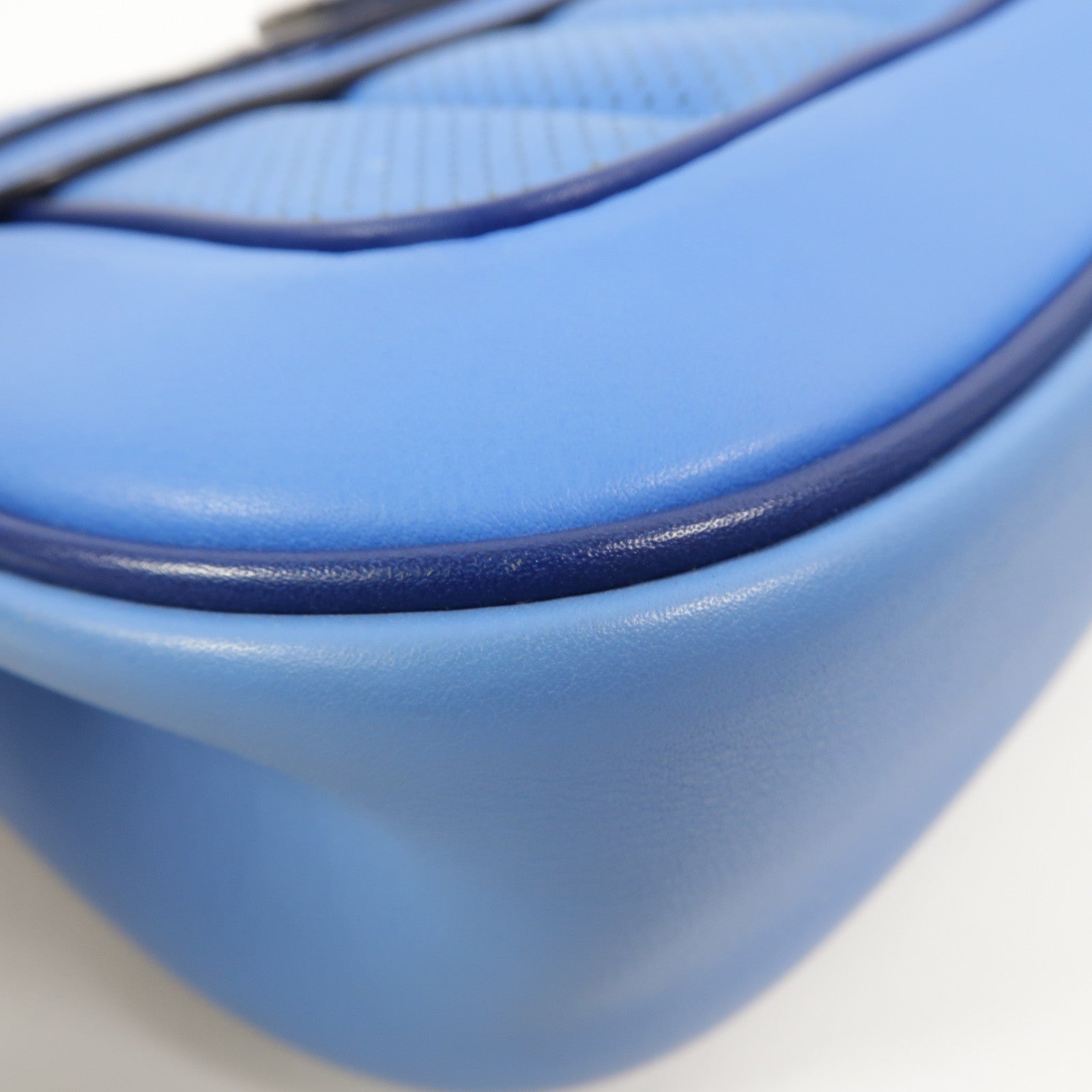 HERMES Swift皮革Berline Mini肩背袋Bleu Saphir