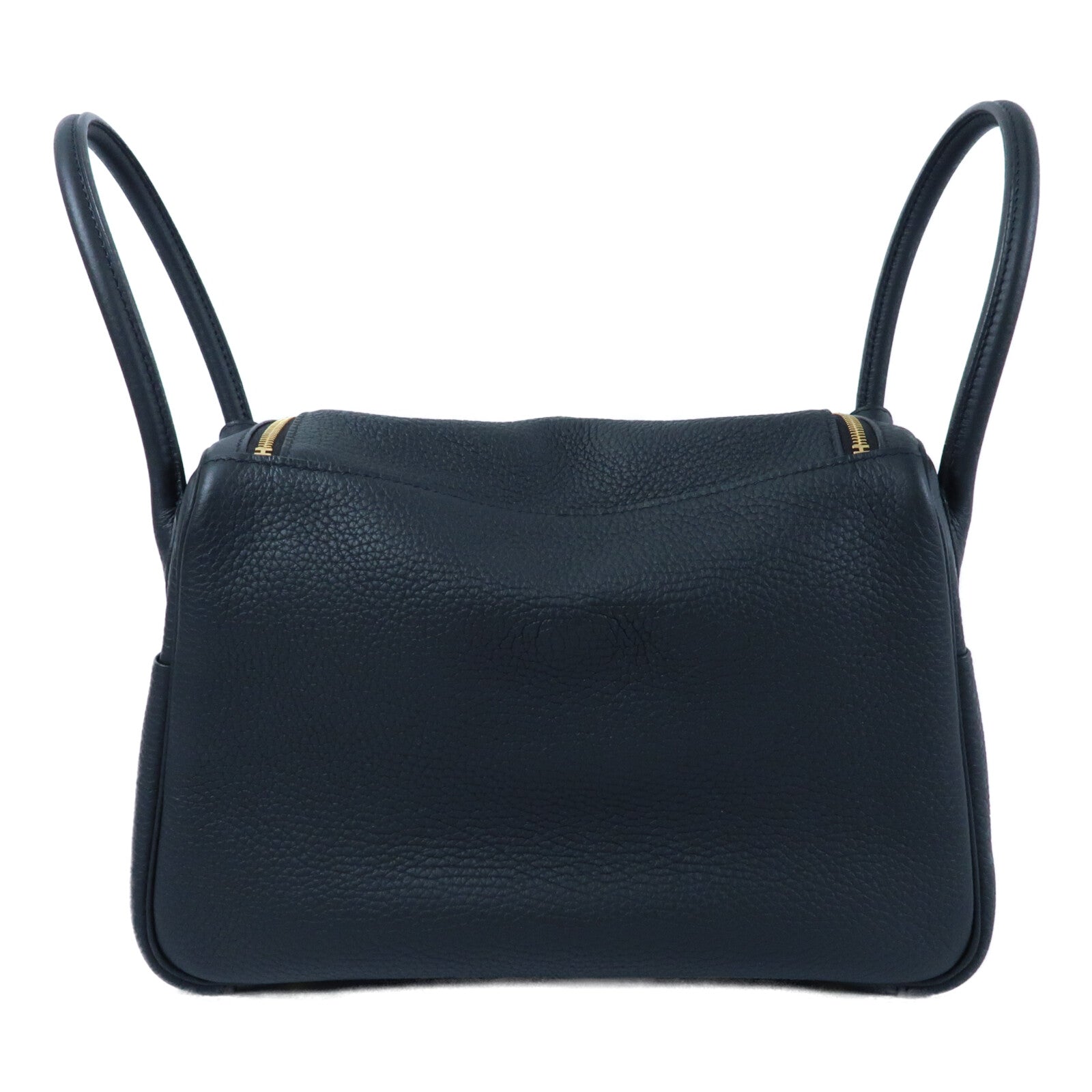 HERMES Clemence皮革Lindy 26金扣手挽肩背兩用袋Noir