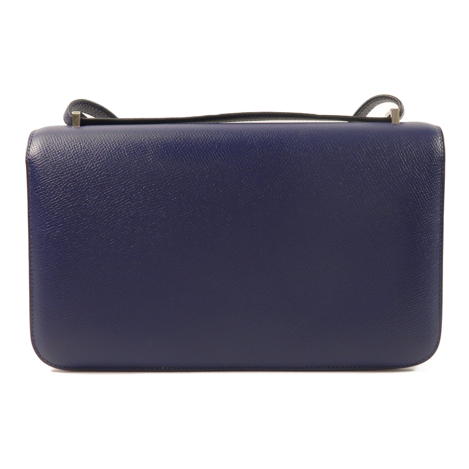 HERMES Epsom皮革Constance Elan肩背袋Bleu Saphir