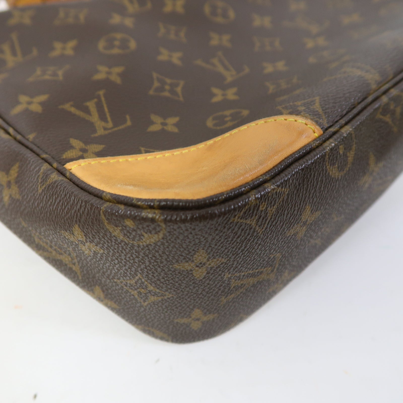 LOUIS VUITTON Monogram Boulogne金扣肩背袋啡色