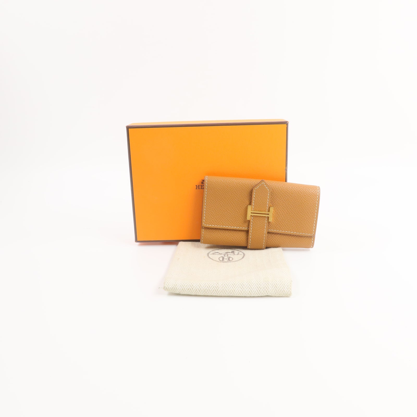 HERMES Epsom皮革Bearn Key Holder鎖匙包Gold