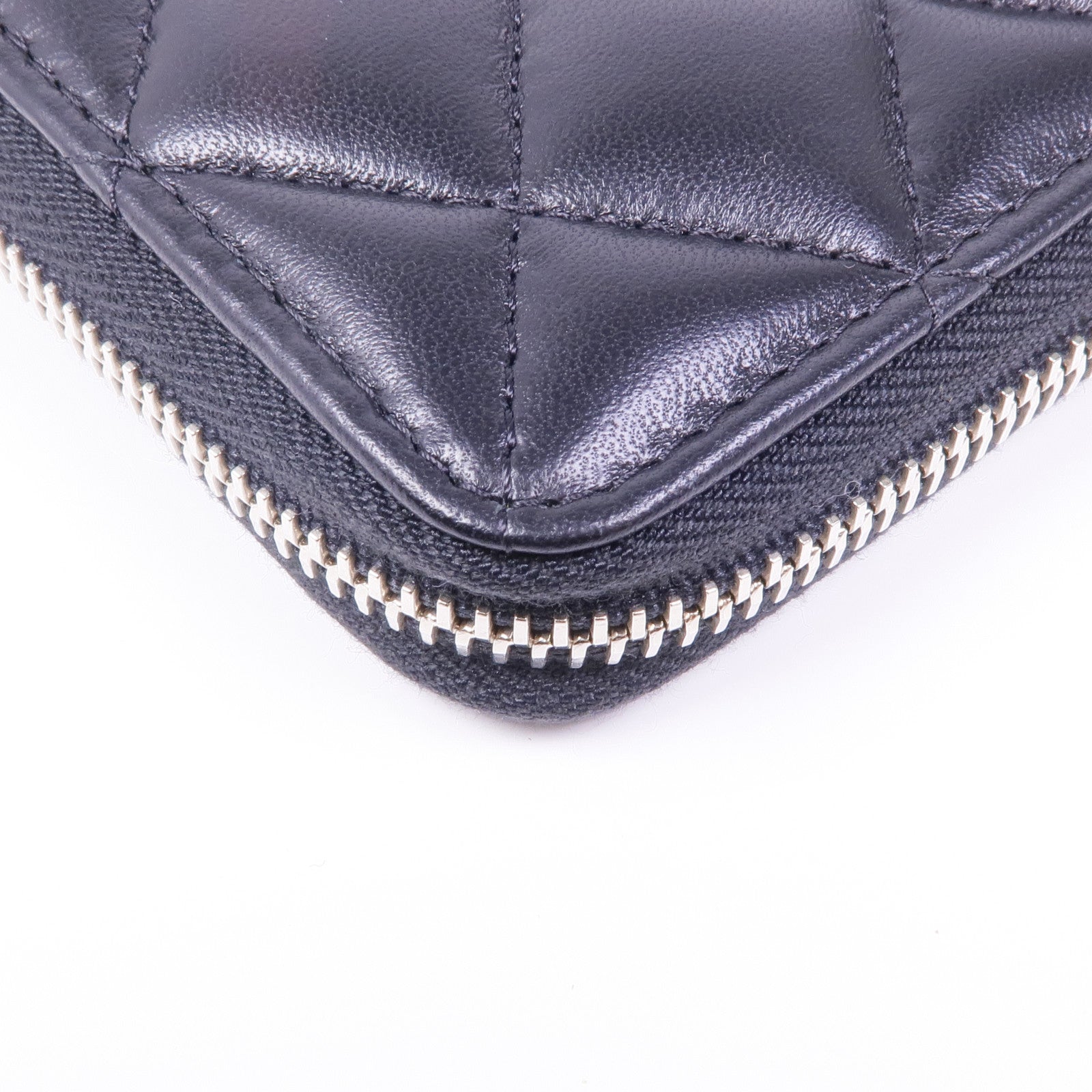 CHANEL 羊皮皮革Wallet銀扣長錢包