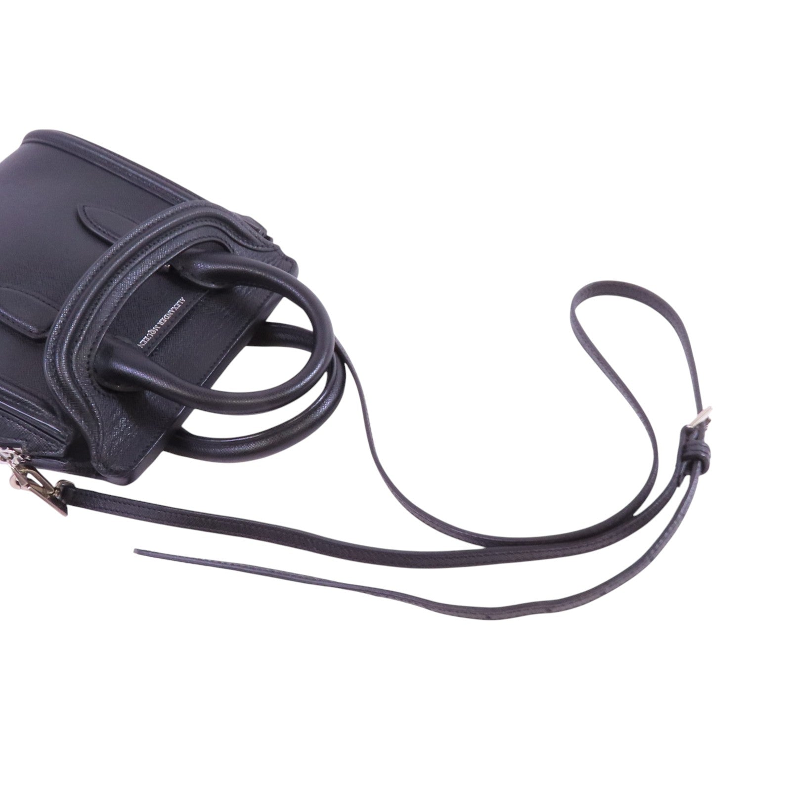 SELECTION 牛皮皮革Heroine Mini銀扣手挽肩背兩用袋