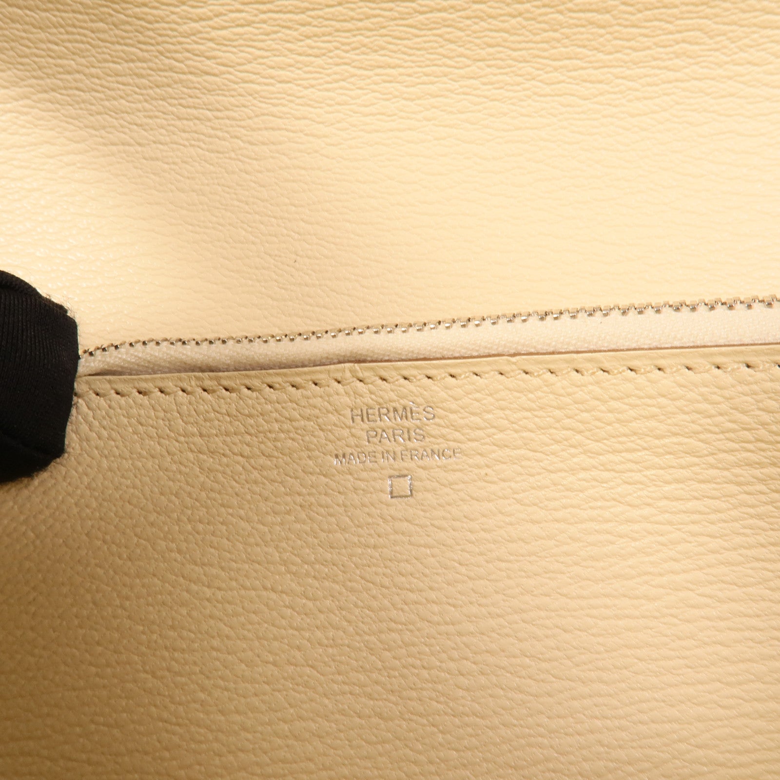 HERMES 【激減優惠】Alligator Mat皮革Kelly Ghillies Wallet Vanille