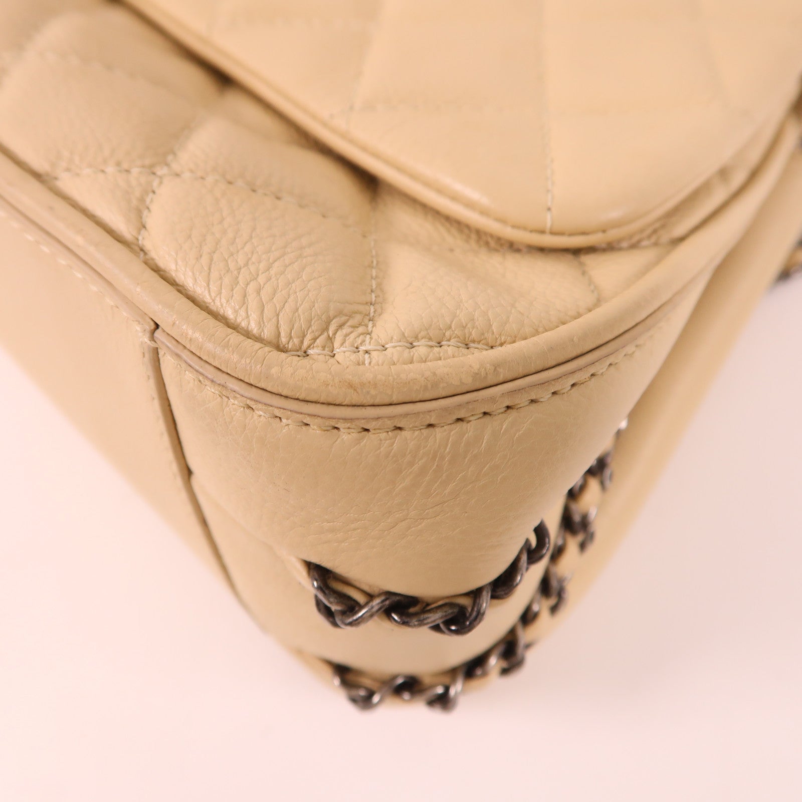 CHANEL 牛皮皮革Chain Shoulder Bag鏈帶肩背袋