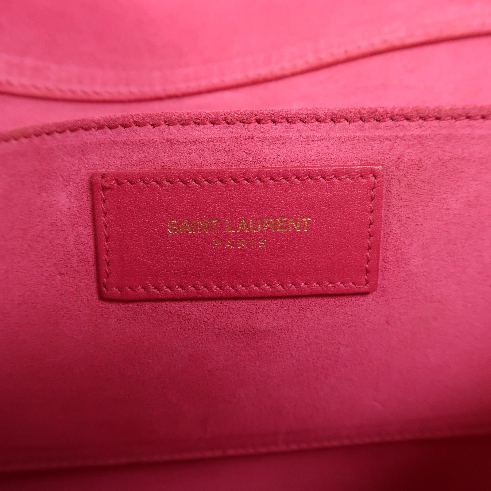 SAINT LAURENT 牛皮皮革Y Line Clutch Bag金扣手拿包
