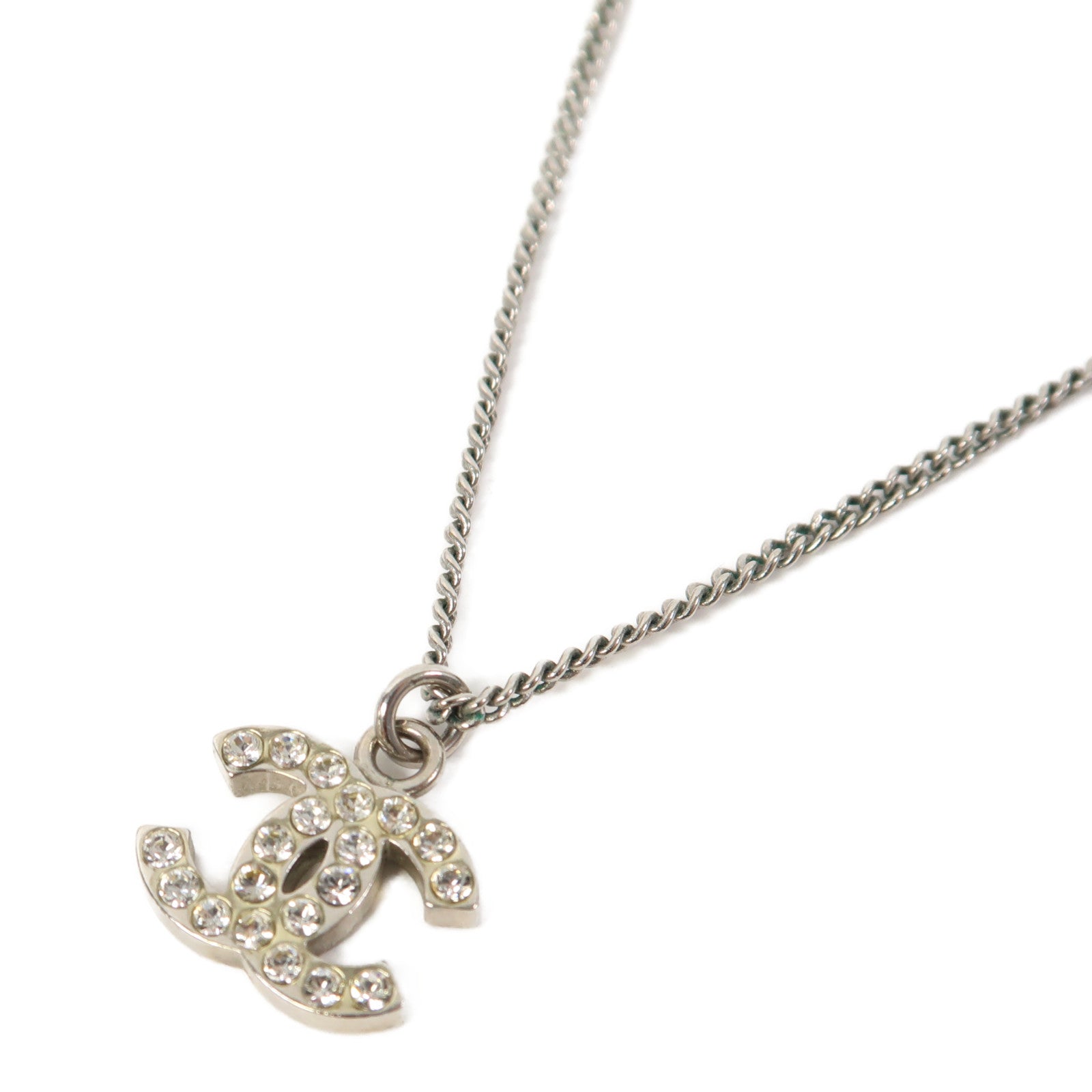 CHANEL 金屬Necklace項鍊銀色