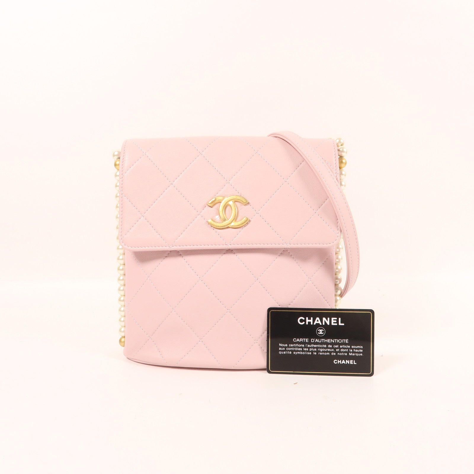 CHANEL 【激減優惠】羊皮皮革Shoulder Bag金扣肩背袋