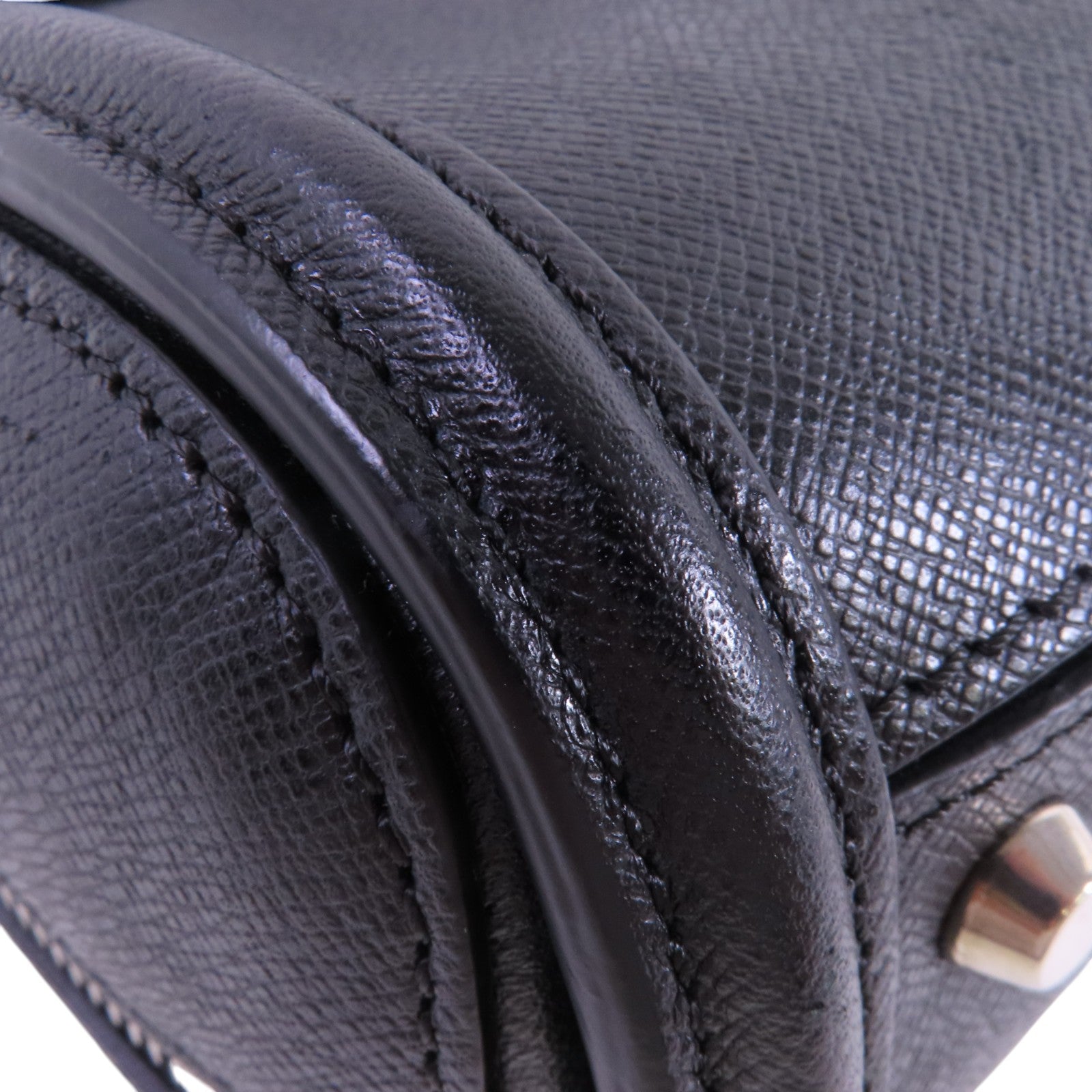 SELECTION 牛皮皮革Heroine Mini銀扣手挽肩背兩用袋