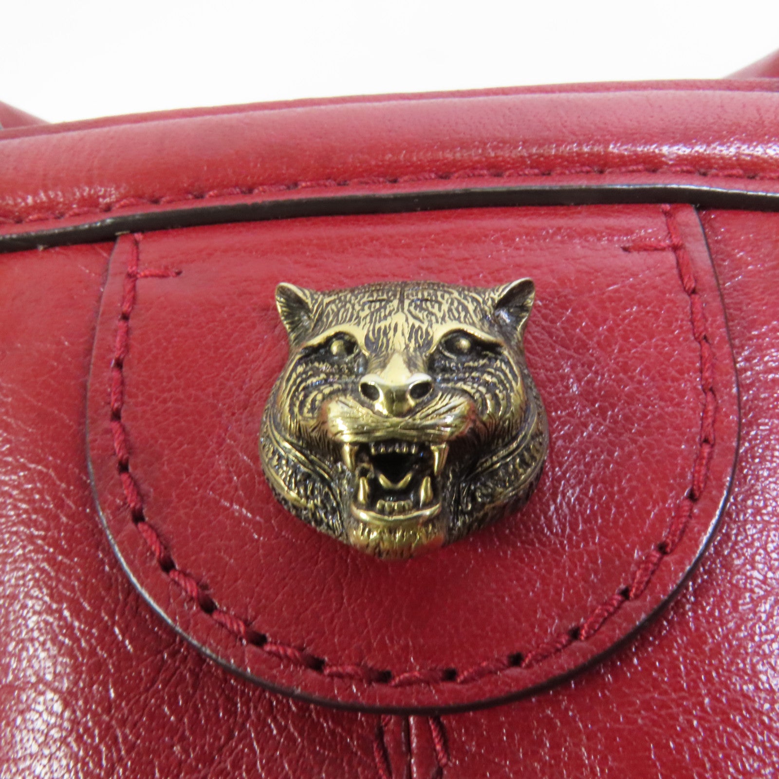 GUCCI 牛皮皮革Belle金扣手挽肩背兩用袋