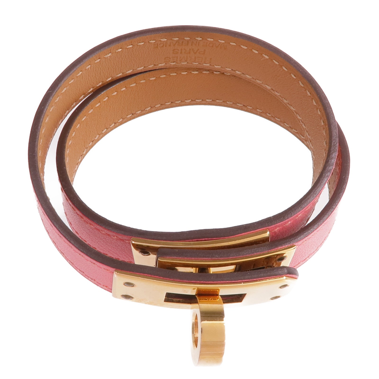 HERMES 【激減優惠】Swift皮革Kelly Double Tour Bracelet手鐲
