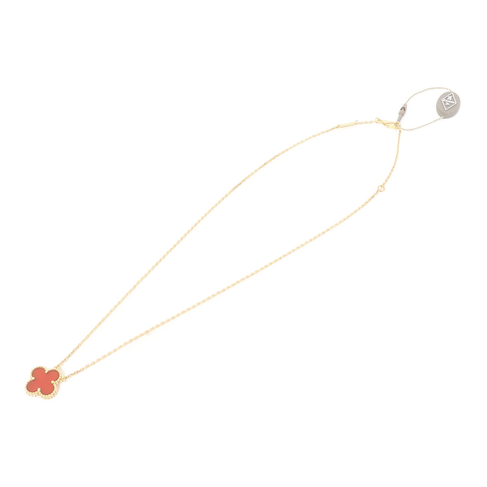 Van Cleef & Arpels 18K黃金Vintage Alhambra Pendant Necklace項鍊