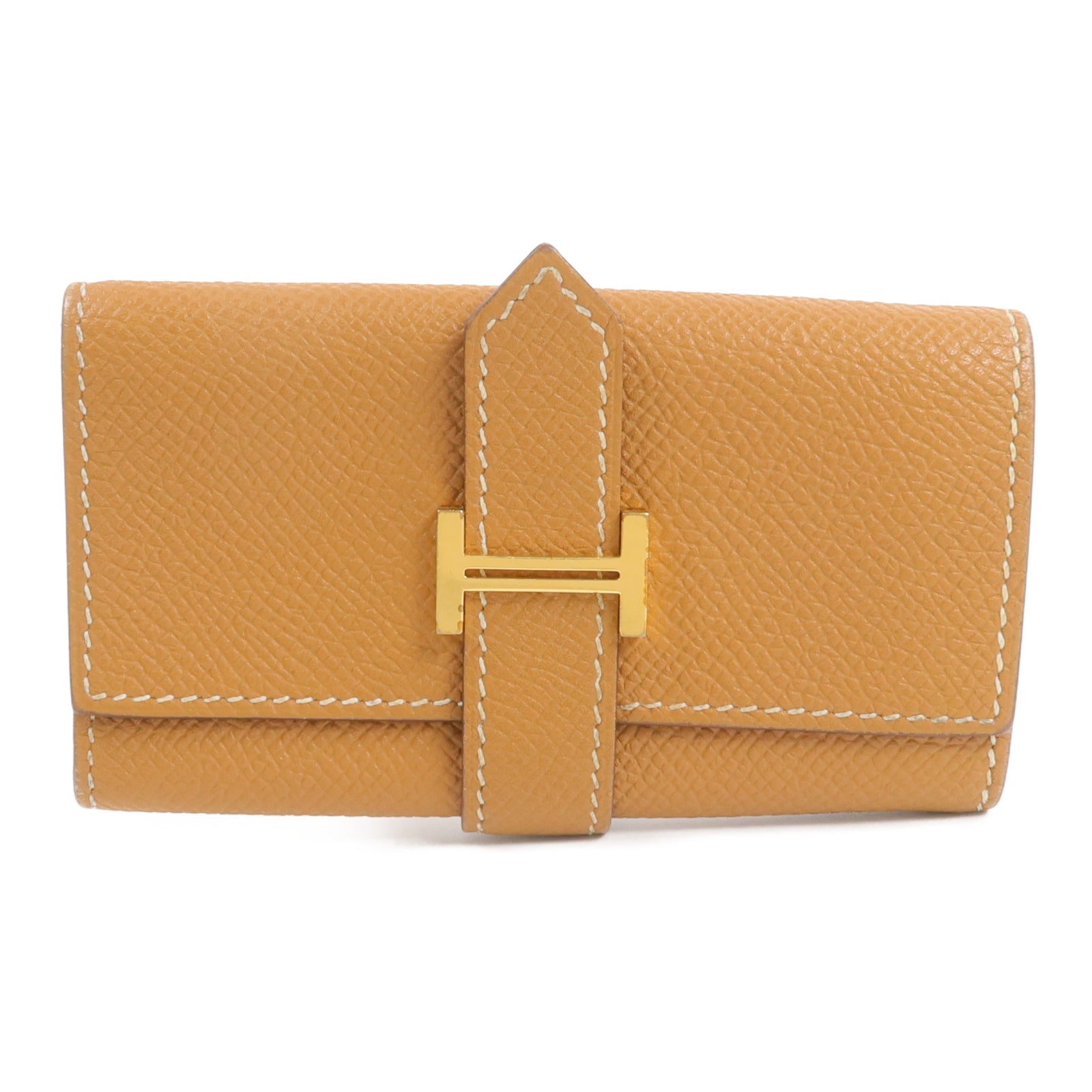 HERMES Epsom皮革Bearn Key Holder鎖匙包Gold