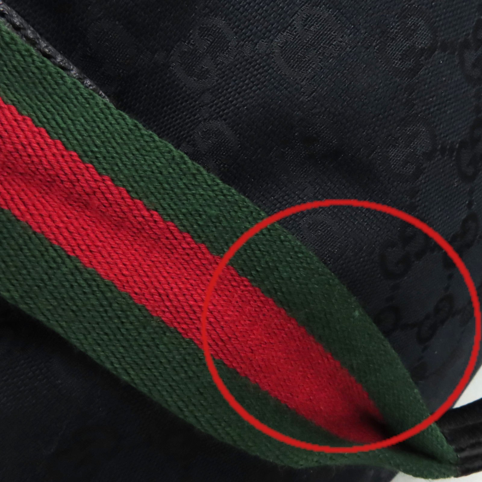 GUCCI GG帆布Tote Bag肩背袋黑色