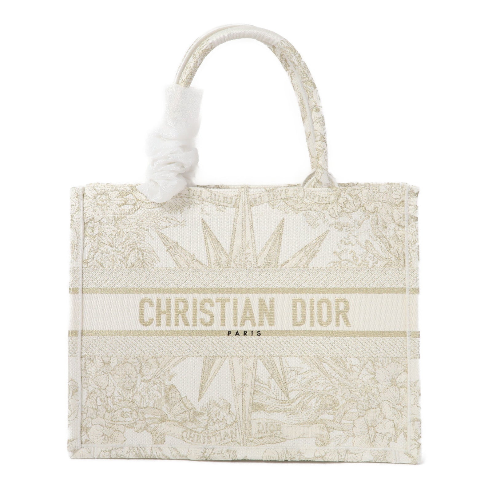 Dior 帆布Medium Reve d'Infini Book Tote Bag手挽袋白色