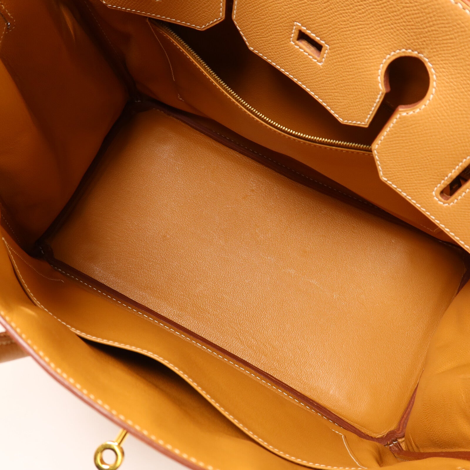 HERMES Epsom皮革Birkin 35手挽袋Gold
