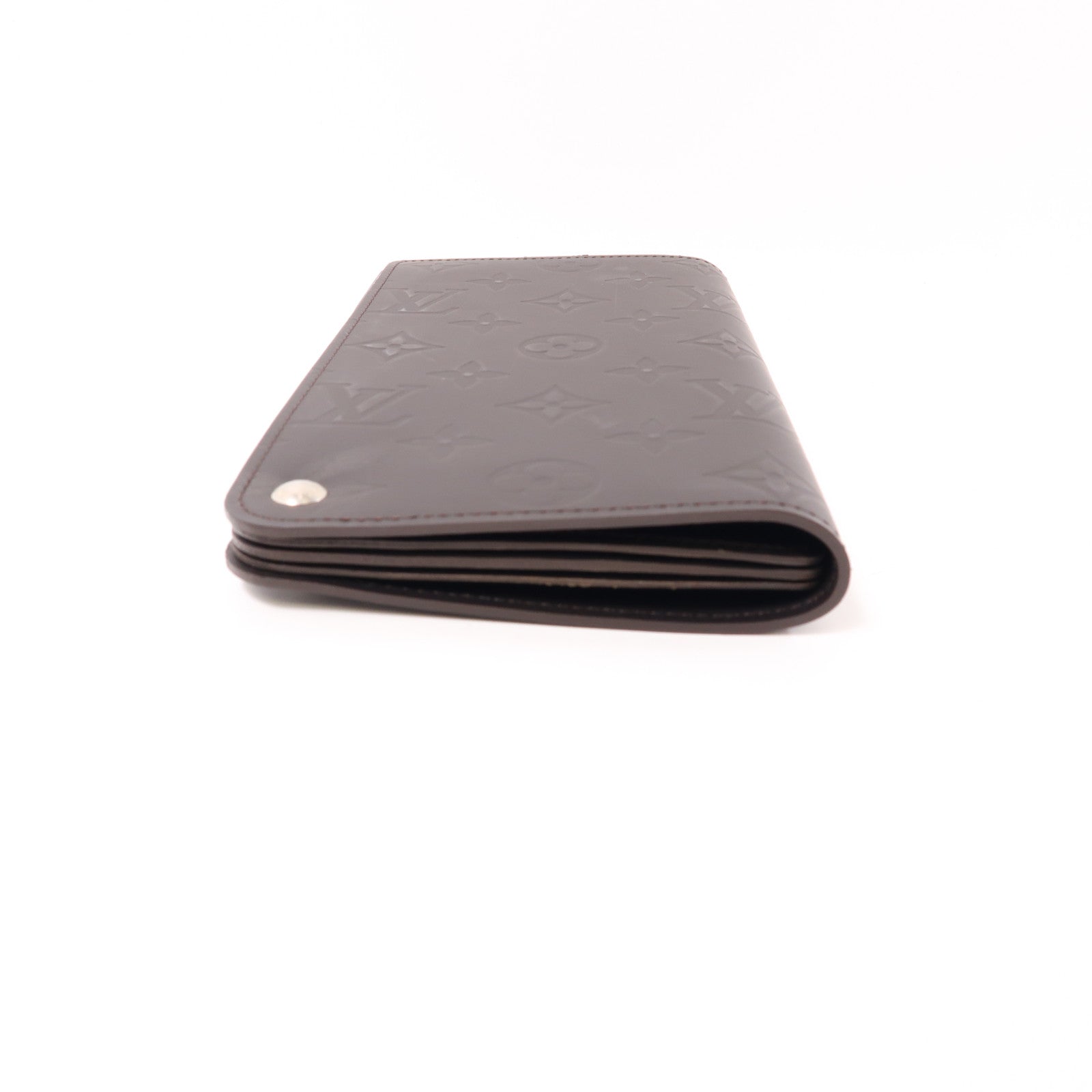 LOUIS VUITTON Monogram Glace Hoist Long Wallet銀扣長錢包棕色