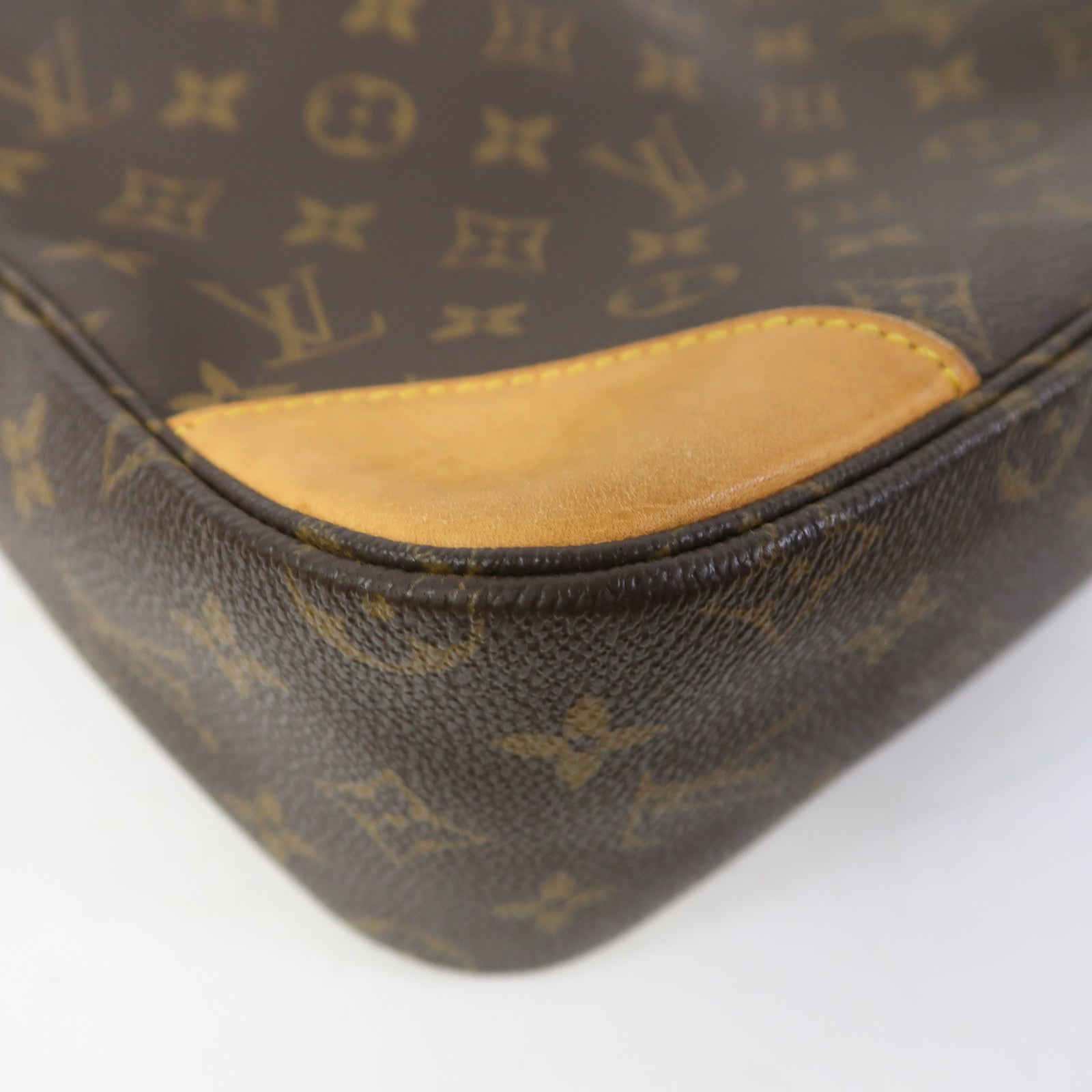 LOUIS VUITTON Monogram Boulogne金扣肩背袋啡色