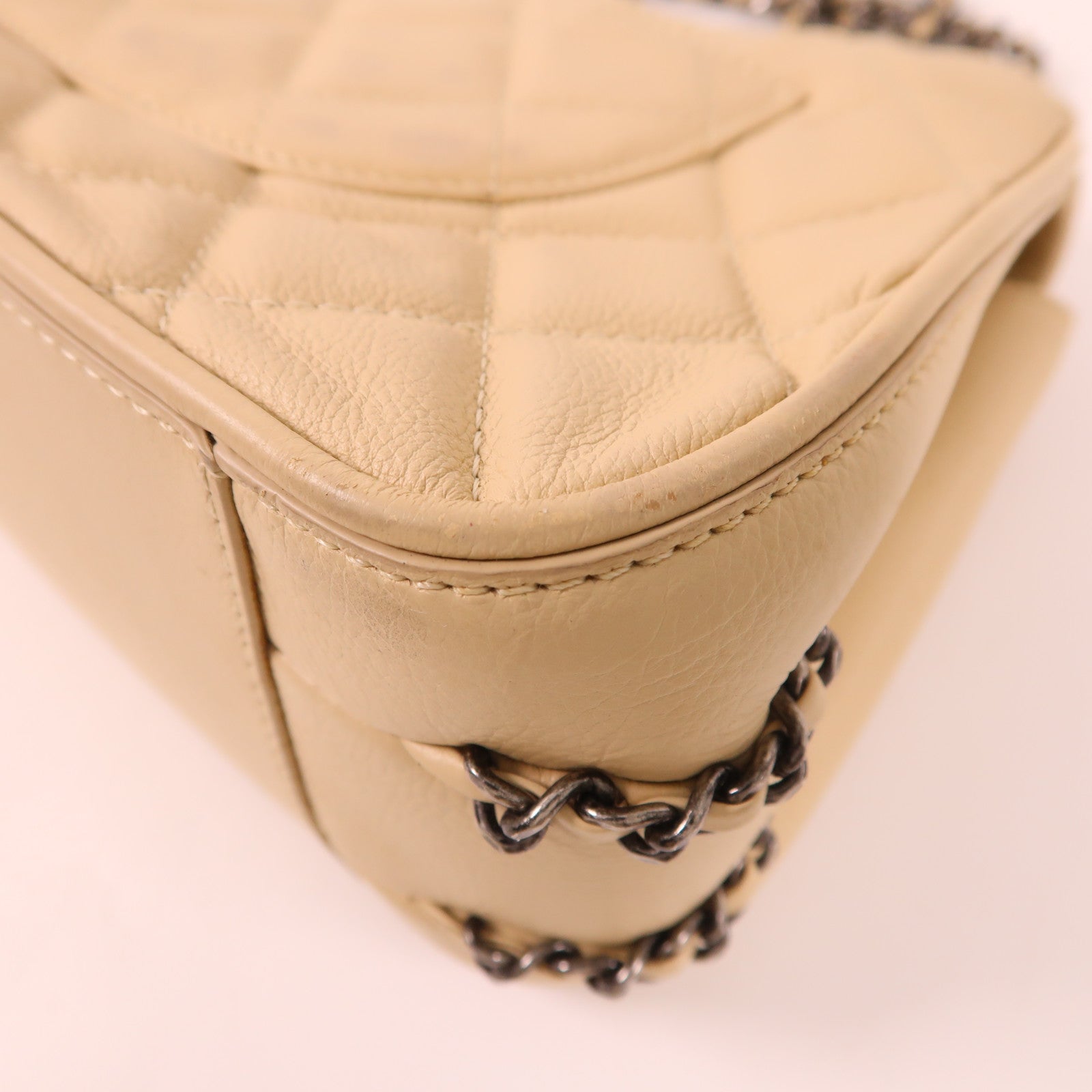 CHANEL 牛皮皮革Chain Shoulder Bag鏈帶肩背袋