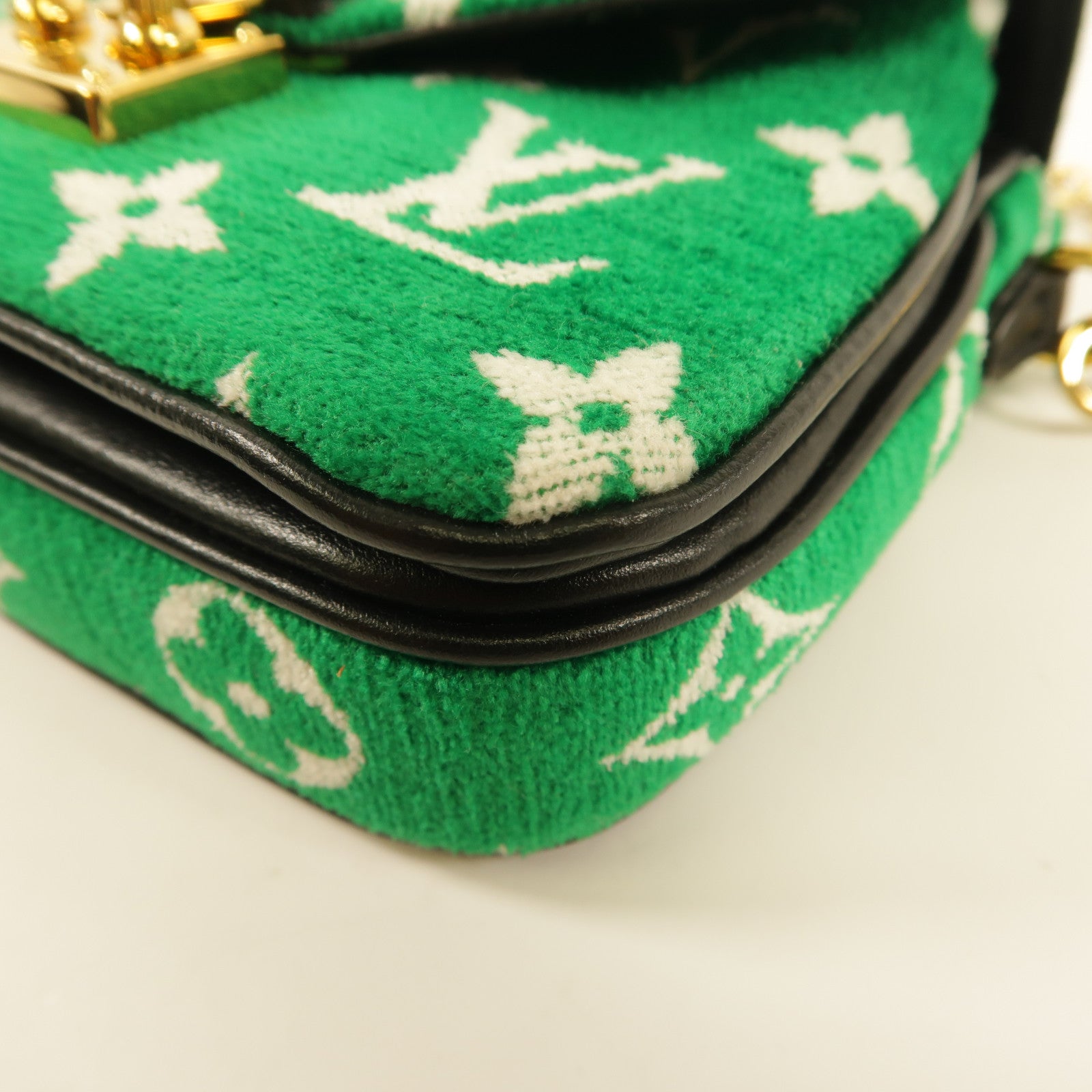 LOUIS VUITTON Monogram jacquard velvet Micro Metis手挽肩背兩用袋