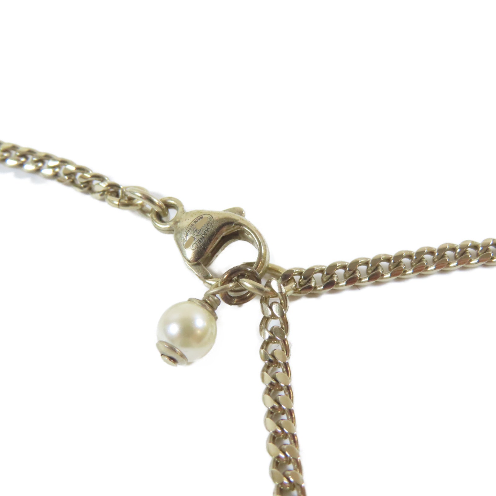 CHANEL 【激減優惠】金屬Necklace項鍊金色#60cm