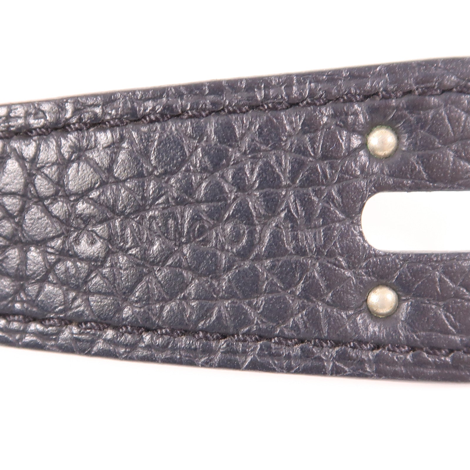 HERMES Clemence皮革Lindy 30銀扣手挽肩背兩用袋Noir