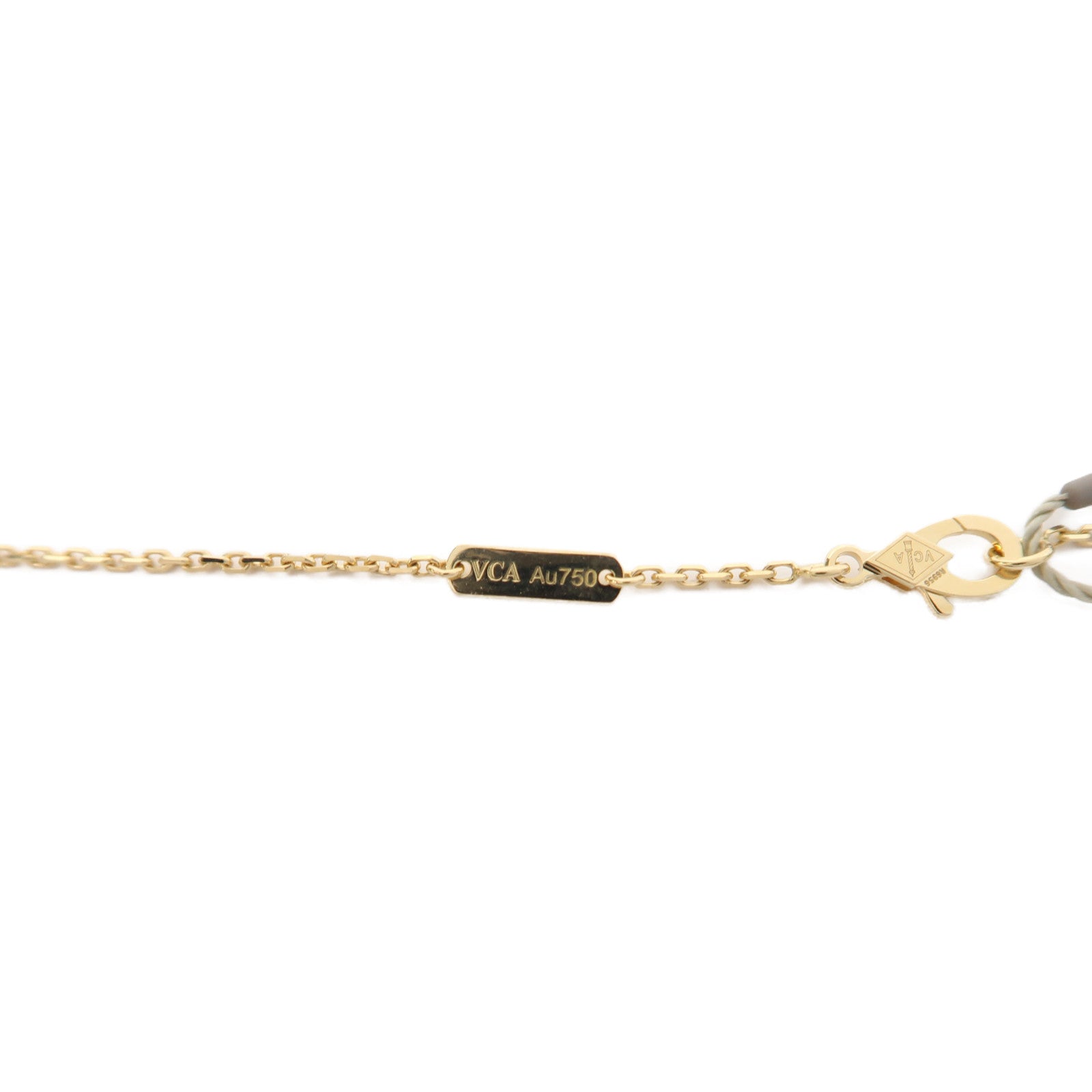 Van Cleef & Arpels 18K黃金Vintage Alhambra Pendant Necklace項鍊