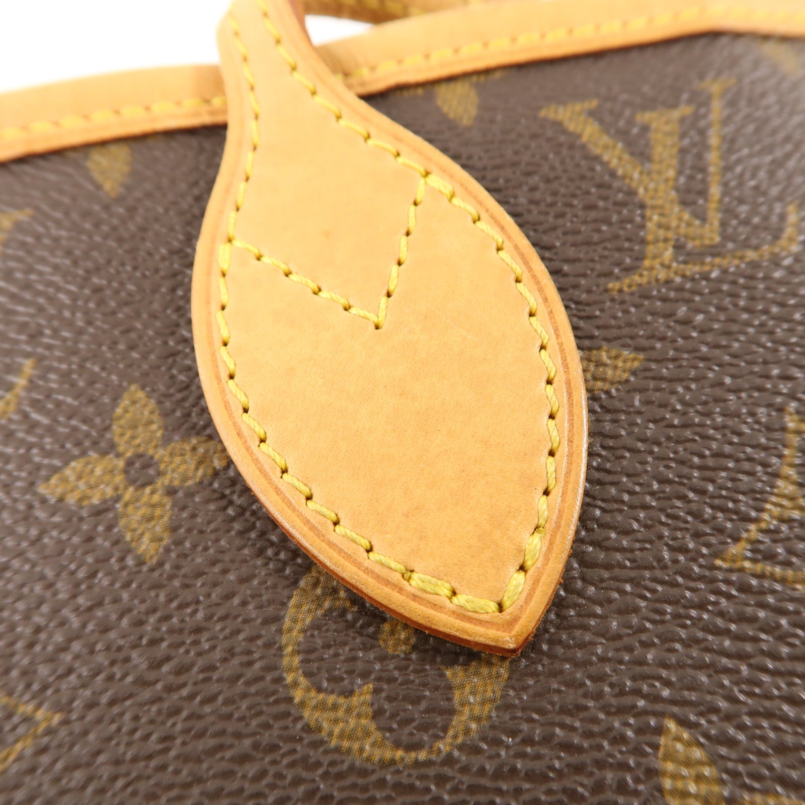 LOUIS VUITTON Monogram Neverfull MM金扣肩背袋棕色