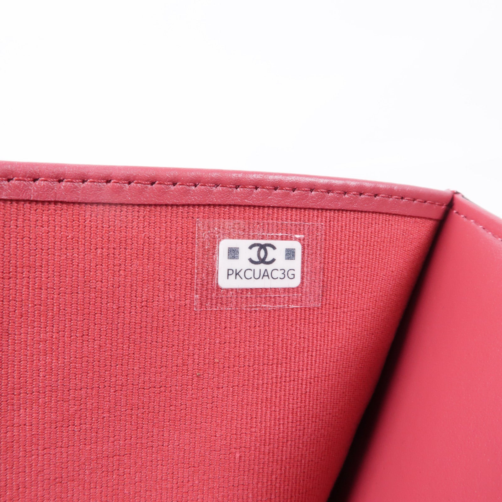 CHANEL CC GHW Card Passport Case Lambskin Leather Black