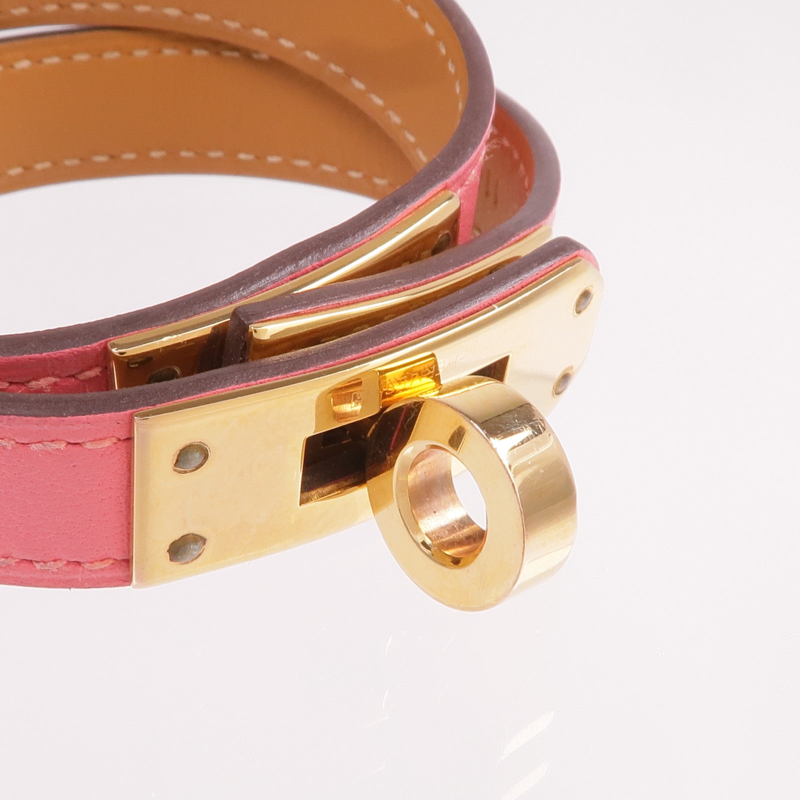 HERMES 【激減優惠】Swift皮革Kelly Double Tour Bracelet手鐲