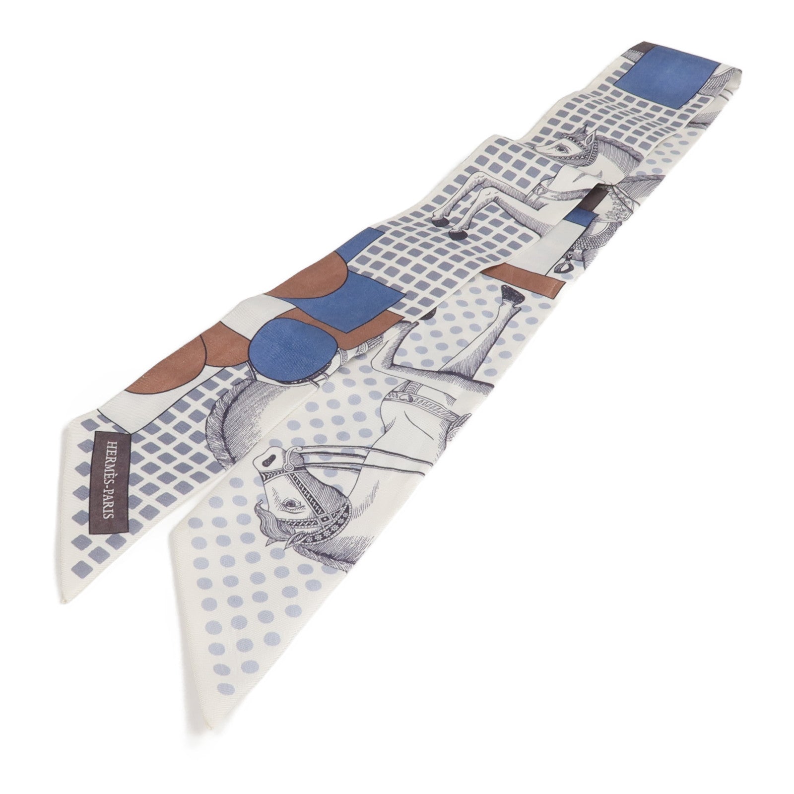 HERMES 絲質Twilly絲巾