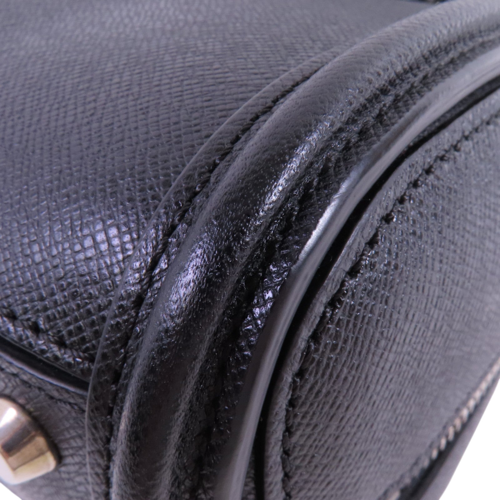 SELECTION 牛皮皮革Heroine Mini銀扣手挽肩背兩用袋