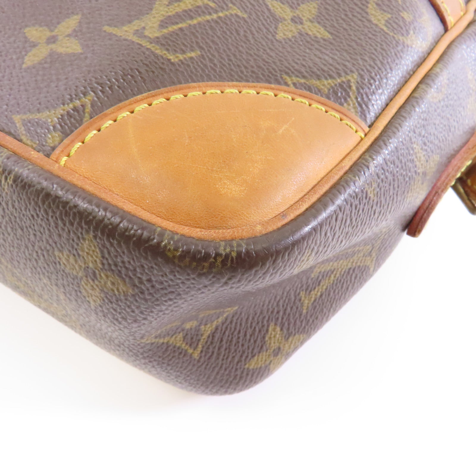 LOUIS VUITTON Monogram Trocadero 27金扣肩背袋棕色